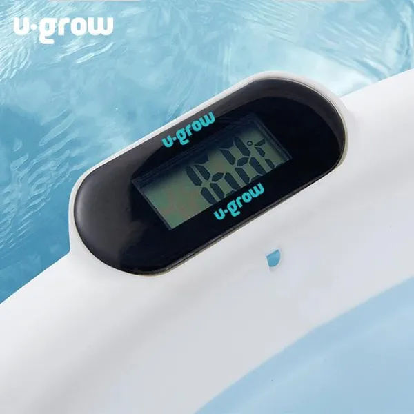 Cădiță U-GROW cu Pernuță și Termometru Digital Albastru - imagine 6