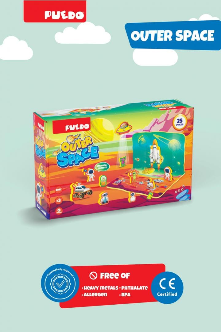 Puzzle PUEDO TOYS Spațiu Cosmic 25 piese Spumă EVA