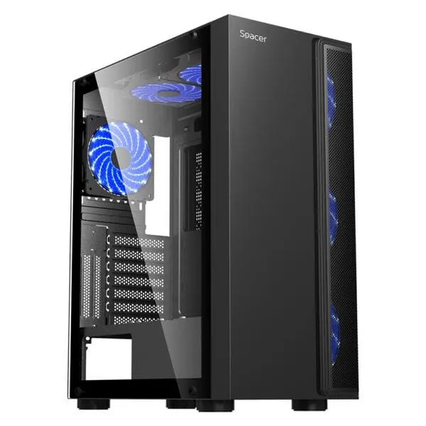 Carcasă PC SPACER ICE HERO Mid Tower Negru ATX