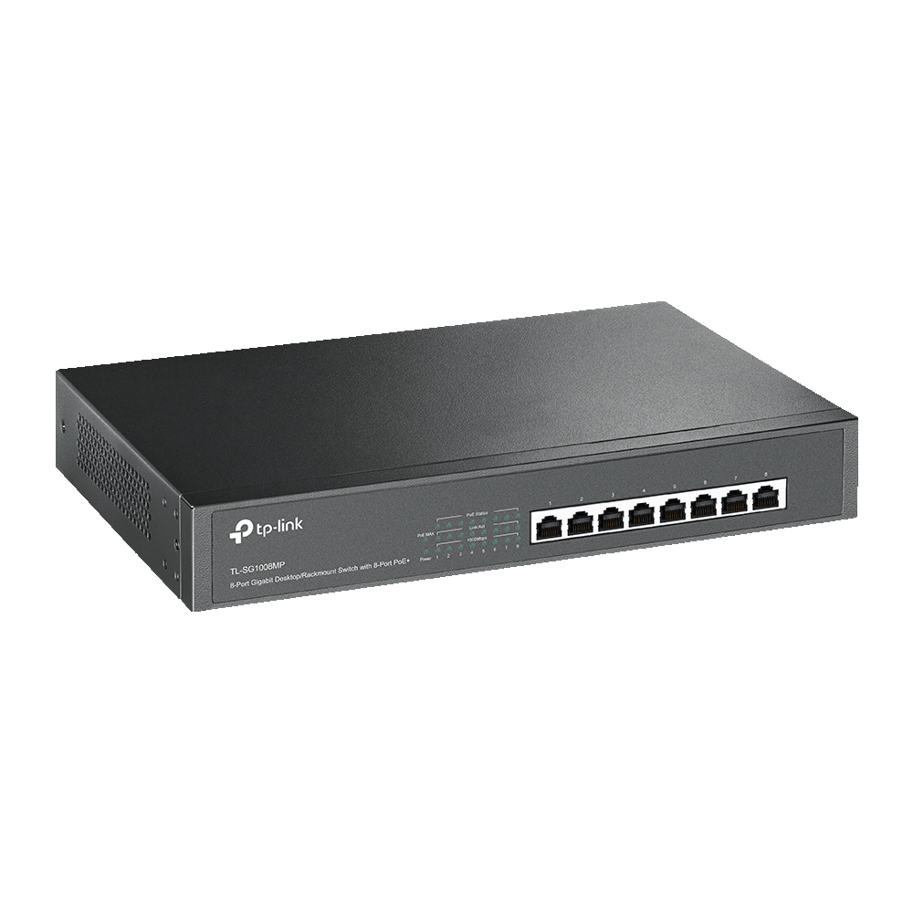 Switch TP-LINK TL-SG1008MP 8 porturi PoE+ Gigabit - imagine 2