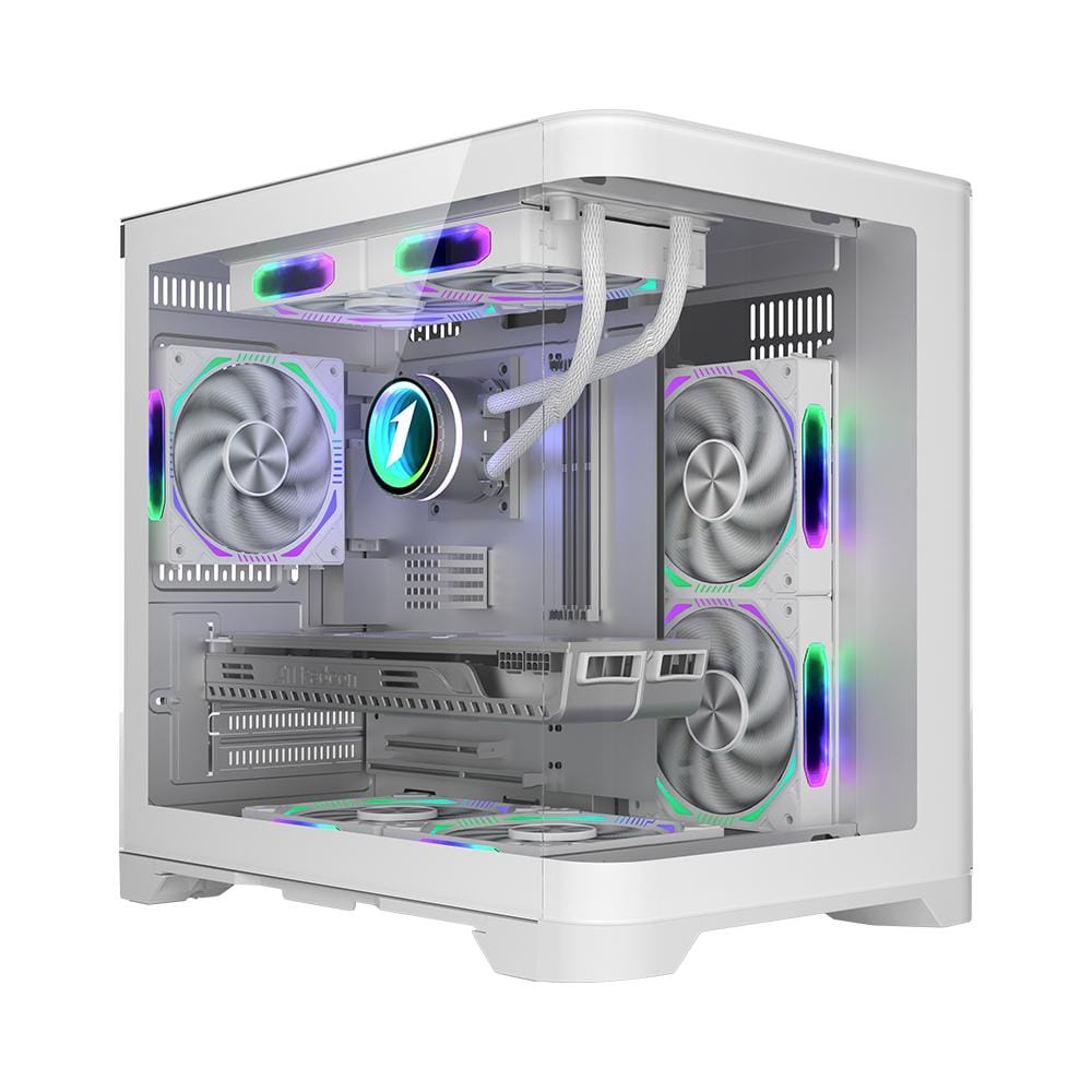 Carcasă PC 1STPLAYER UV5 Cube Tower ARGB Alb