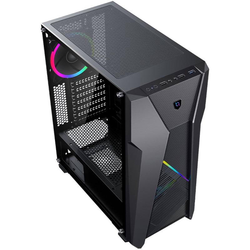 Carcasă PC AQIRYS Canopus Midi Tower Negru - imagine 3