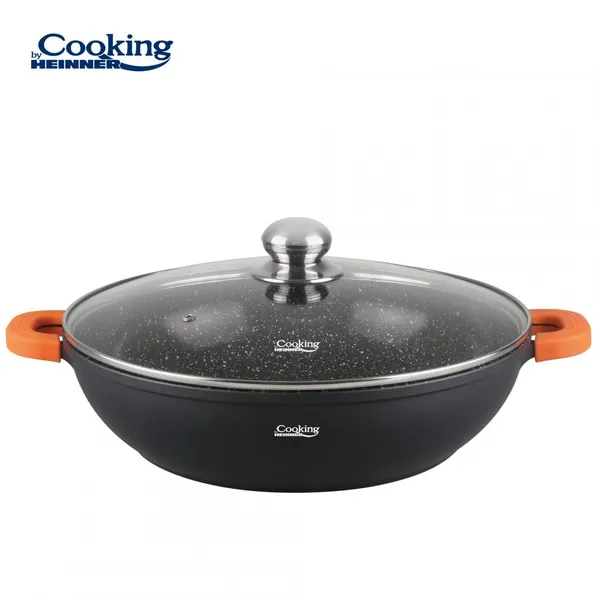 Cratiță HEINNER Dark Line Cooking Aluminiu 32cm 5.5L cu Capac