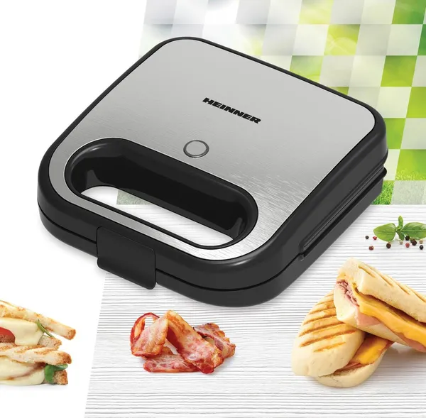 Sandwich Maker HEINNER SM-K750FGSL 750W 2 Sandwich-uri - imagine 3