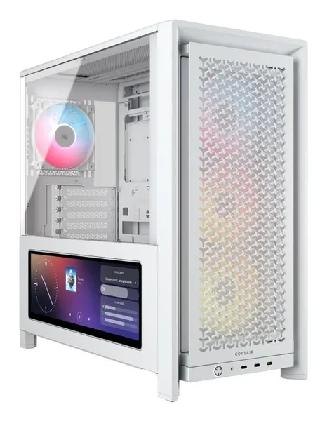 Carcasă PC CORSAIR FRAME 4000D LCD RS ARGB Mid Tower Alb