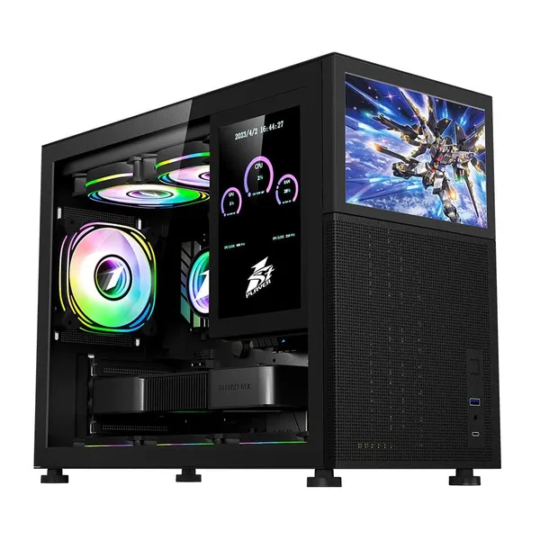 Carcasă PC 1STPLAYER MI6-EV Mid Tower Negru - imagine 3