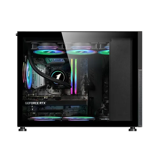 Carcasă PC 1STPLAYER MI6-EV Mid Tower Negru - imagine 2