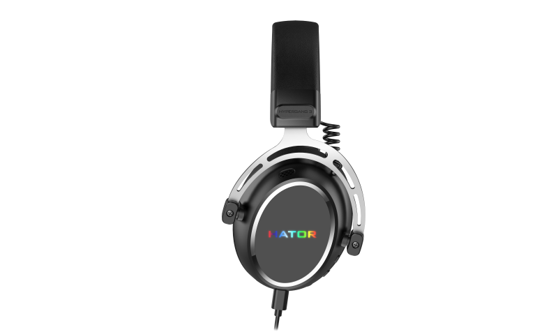 Căști Gaming HATOR Hypergang 3 USB cu Fir Negru