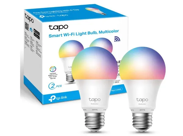 Set 2 Becuri Smart TP-LINK Tapo L530E E27 Multicolor Wi-Fi