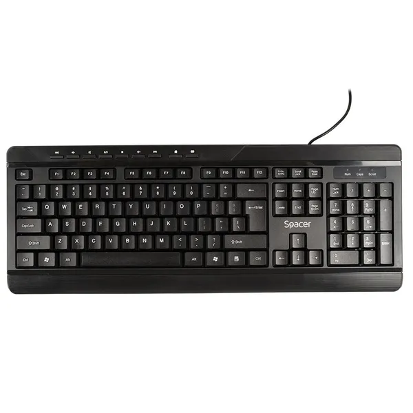 Kit Tastatură și Mouse SPACER Spaceer 104+9 Taste 1600dpi Negru - imagine 11