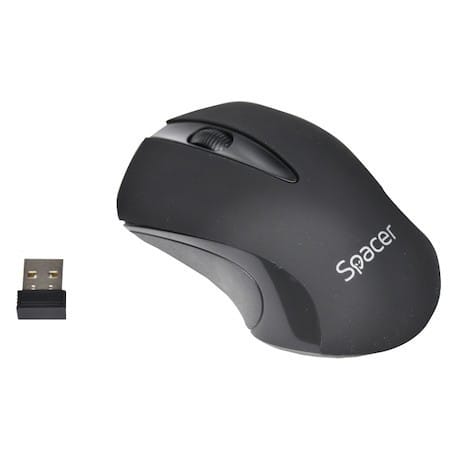 Mouse SPACER SPMO-W12 Wireless 1200 DPI Negru