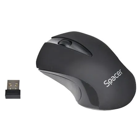 Mouse SPACER SPMO-W12 Wireless 1000 DPI Negru