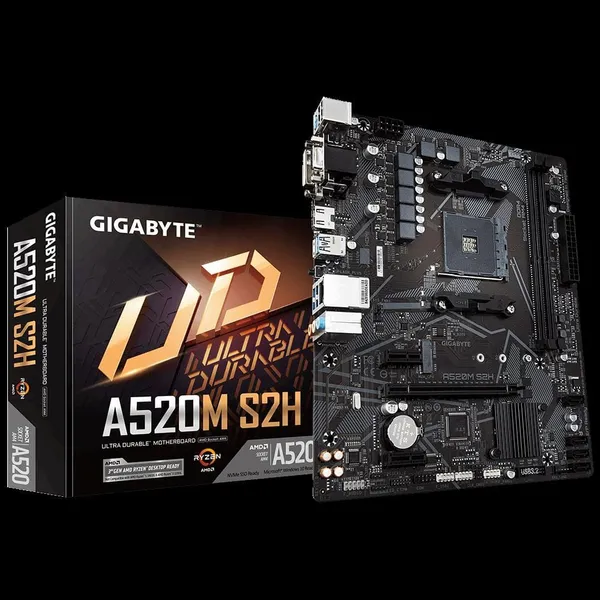 Placă de bază GIGABYTE A520M S2H Socket AM4 mATX DDR4 - imagine 4