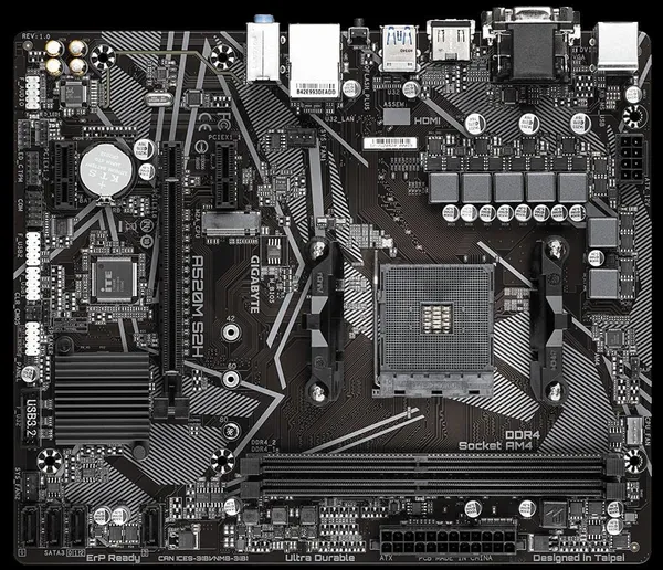 Placă de bază GIGABYTE A520M S2H Socket AM4 mATX DDR4 - imagine 5