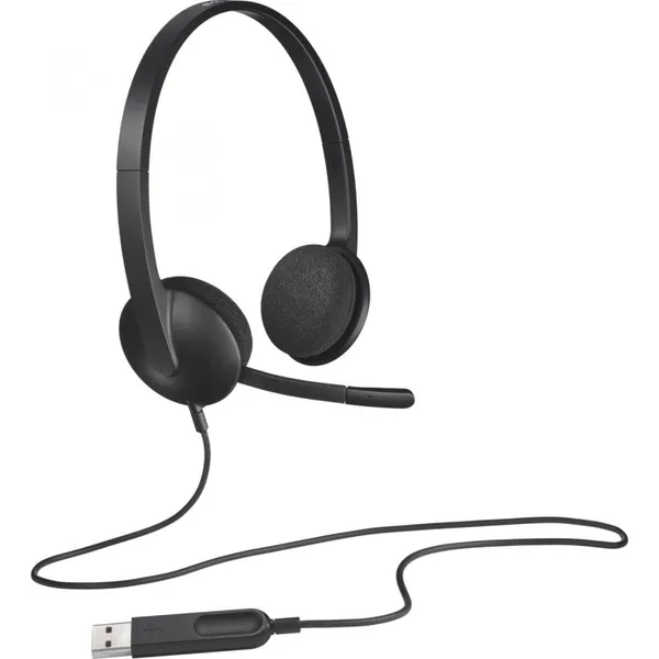 Căști PC LOGITECH H340 cu Fir USB 2.0 Negru 981-000475 - imagine 6