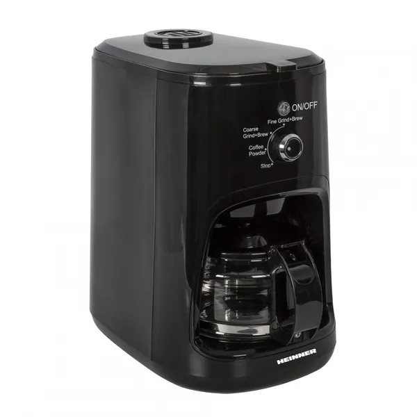 Cafetieră cu râșniță HEINNER HCM-900RBK 900W 0.6L