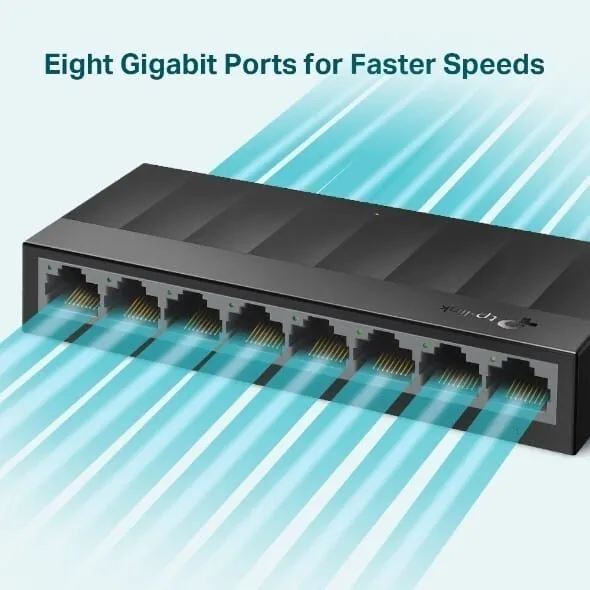 Switch TP-LINK LS1008G 8 Porturi Gigabit - imagine 2