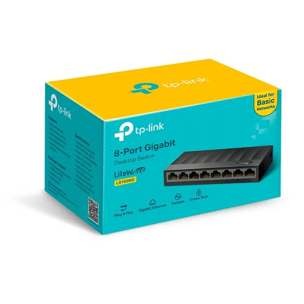 Switch TP-LINK LS1008G 8 Porturi Gigabit - imagine 5