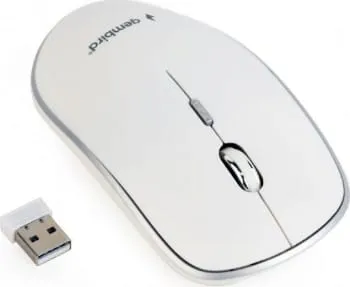 Mouse GEMBIRD MUSW-4B-01-W Wireless 2.4GHz 1600 DPI Alb