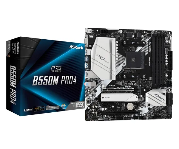 Placă de bază ASROCK B550M PRO4 Socket AM4 DDR4 mATX - imagine 5