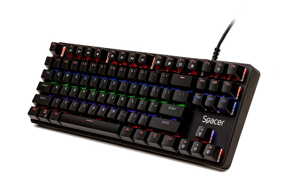 Tastatură Mecanică Gaming SPACER SPKB-MK-IMMORTAL Negru - imagine 3