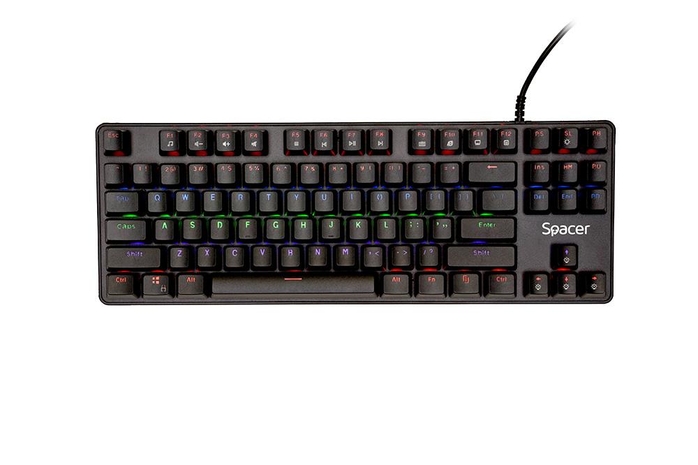 Tastatură Mecanică Gaming SPACER SPKB-MK-IMMORTAL Negru - imagine 2
