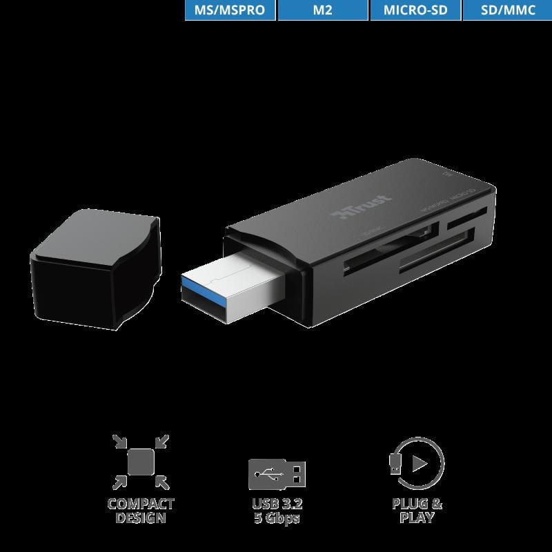 Cititor Carduri TRUST Nanga USB 3.1 USB-A