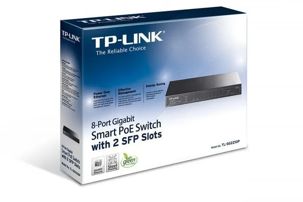 Switch TP-LINK TL-SG2210P 8 Porturi Gigabit PoE+ - imagine 3