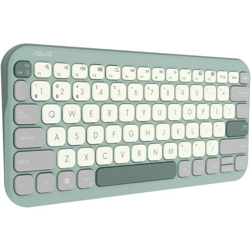 Tastatură ASUS KW100 Wireless Marshmallow Verde - imagine 3