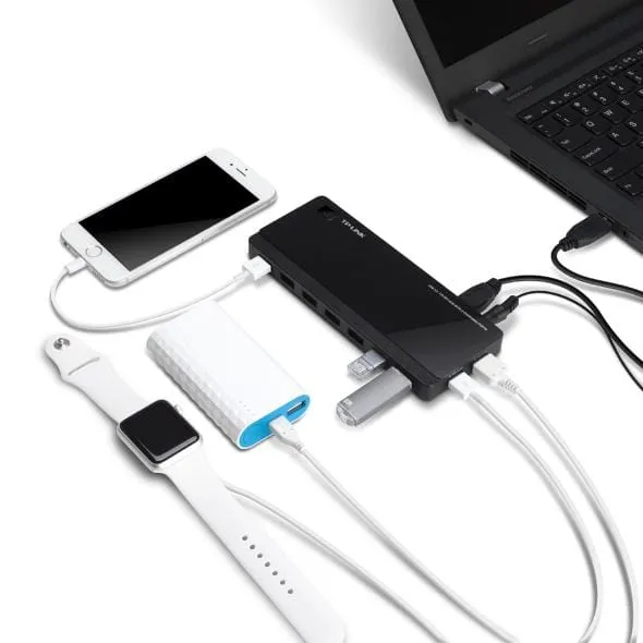 Hub USB TP-LINK UH720 7 Porturi USB 3.0 Negru - imagine 3