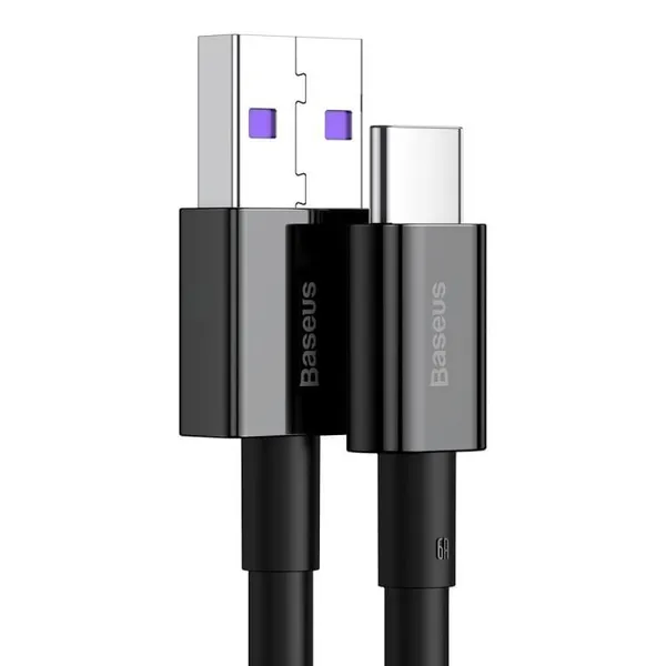 Cablu BASEUS CATYS-A01 USB-C 66W 2m Negru - imagine 2
