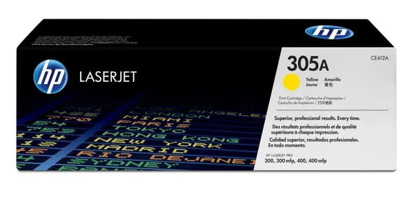 Toner HP CE412A Yellow 2600 Pagini Original - imagine 2