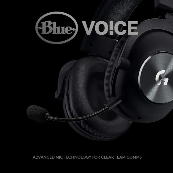 Căști Gaming LOGITECH Pro X 7.1 Blue Voice Negru 981-000818 - imagine 2