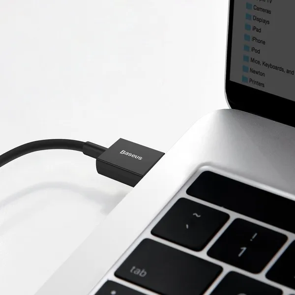 Cablu Date BASEUS Superior CATLYS-A01 USB-A Lightning 1m Negru - imagine 9