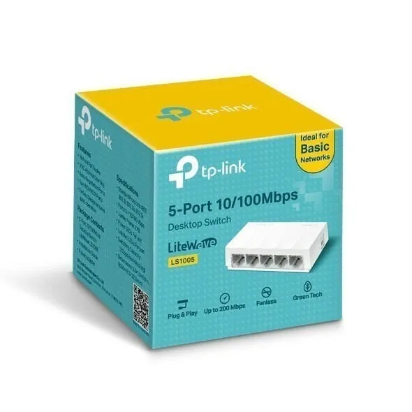Switch TP-LINK LS1005 5 Porturi 10/100 Mbps Alb