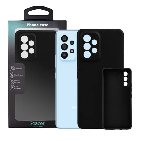 Husă SPACER Samsung Galaxy A53 TPU Negru SPPC-SM-GX-A53-TPU