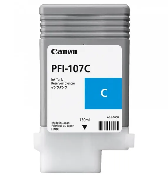 Cartuș Cerneală CANON PFI-107C Cyan 130ml - imagine 2