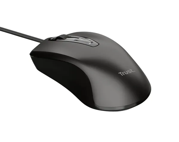 Mouse TRUST Cu Fir Optic 1200 DPI Negru TR-24657 - imagine 3