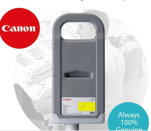 Cartuș Cerneală CANON PFI-710Y Yellow 700ml Original - imagine 2