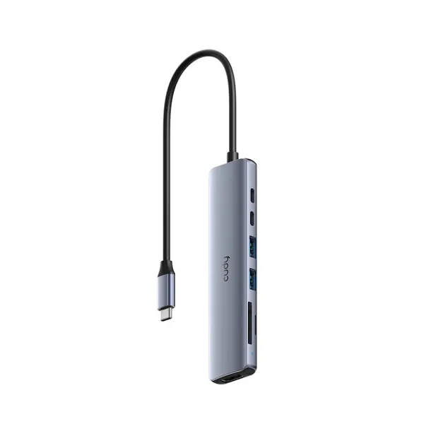 Hub USB CUDY UH407 USB-C 4 Porturi HDMI Argintiu