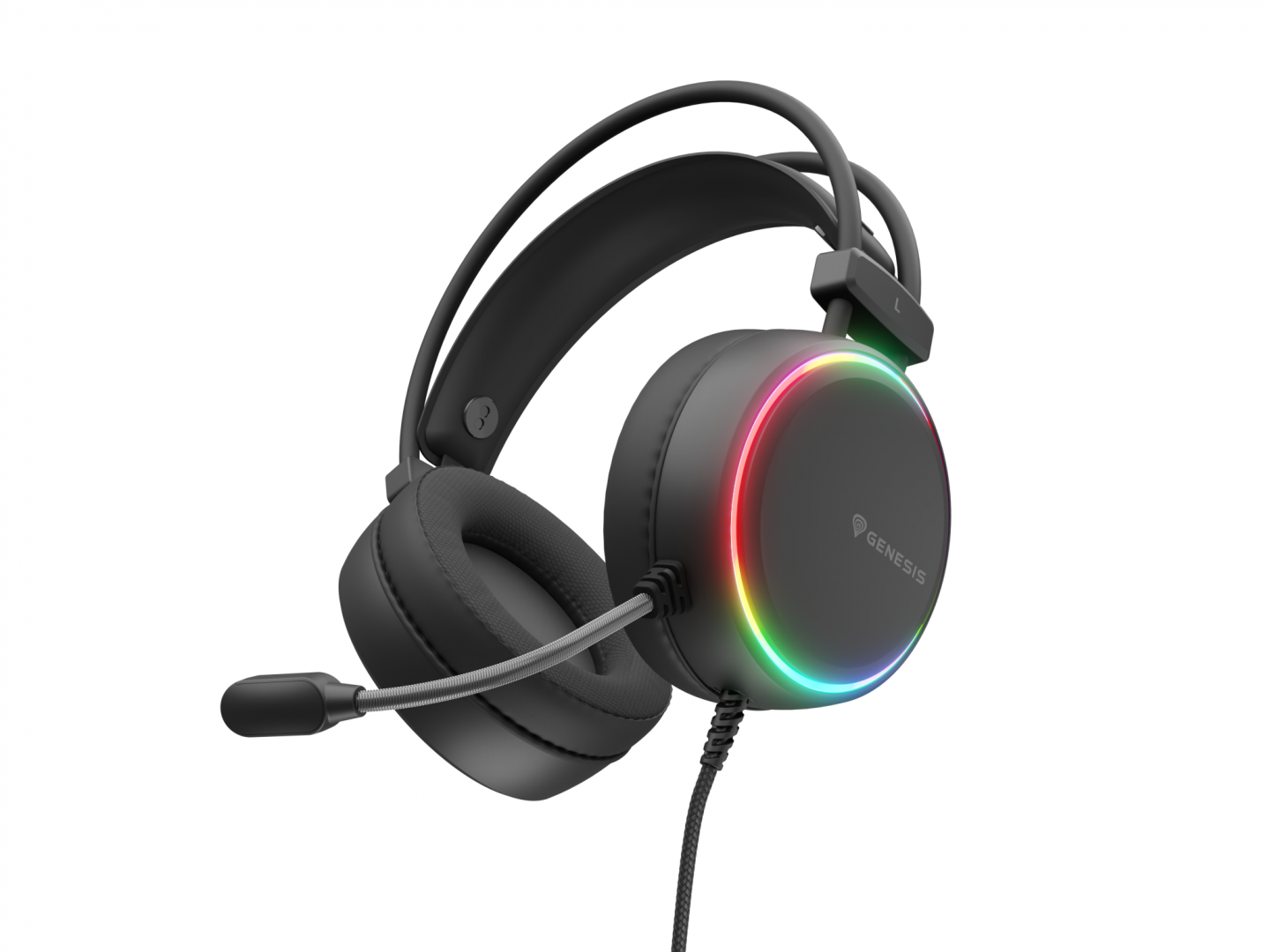 Căști Gaming GENESIS Neon 613 G2 RGB Negru NSG-2307 - imagine 2