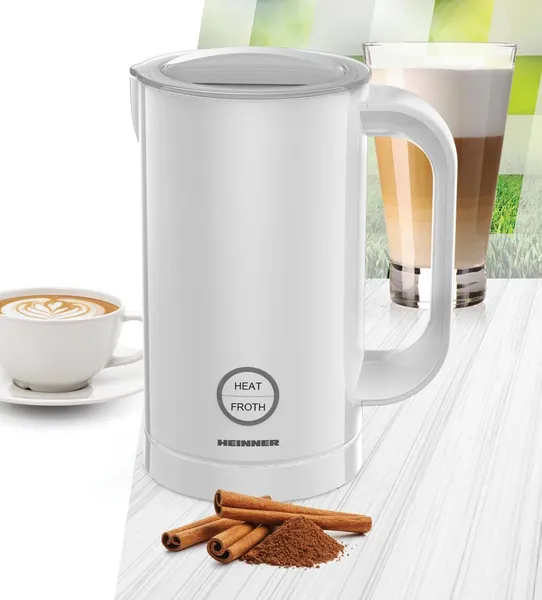 Aparat de spumat lapte HEINNER HMFR-450WH 450W Alb - imagine 3