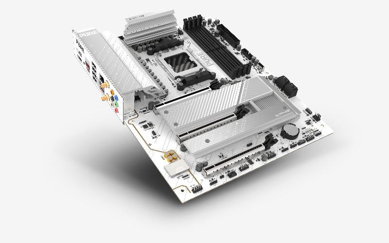 Placă de bază SAPPHIRE PURE B850A WIFI Alb AMD - imagine 3