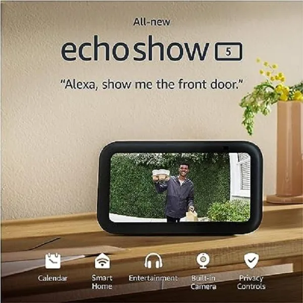 Difuzor Inteligent AMAZON Echo Show 5 Gen 3 Charcoal - imagine 2