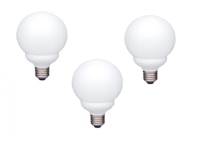 Set 3 becuri Fluorescent PANASONIC EFG13E282V-3 13W E27 Sferic Alb Cald