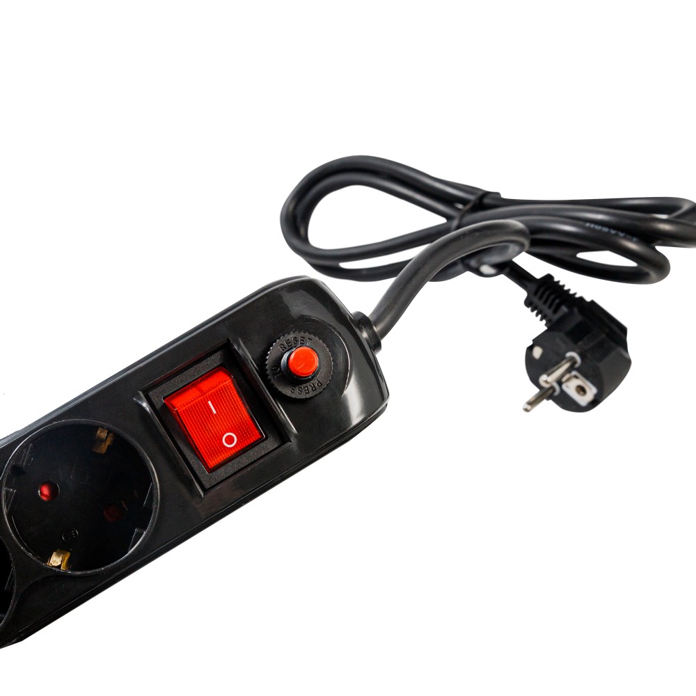 Prelungitor SPACER PP-5-18B-USB 5 Prize 2 USB 1.8m Negru - imagine 5