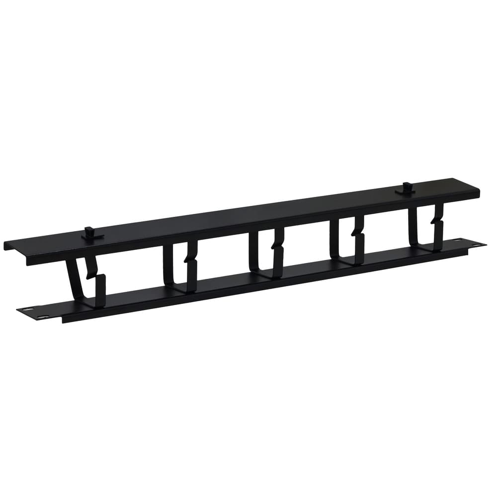 Panou gestionare cabluri SPACER SPCM-1UC-BK 1U 19 inch Negru