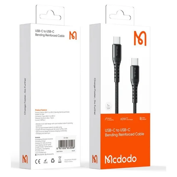 Cablu de Încărcare MCDODO CA-5641 Type-C 60W Negru - imagine 3