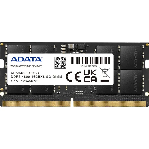 Memorie RAM Notebook ADATA Premier 16GB DDR5 4800MHz CL40 SODIMM