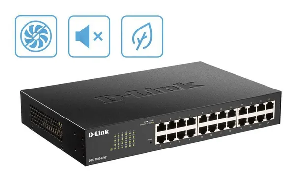 Switch D-LINK Gigabit DGS-1100-24PV2 24 Porturi 10/100/1000 Mbps